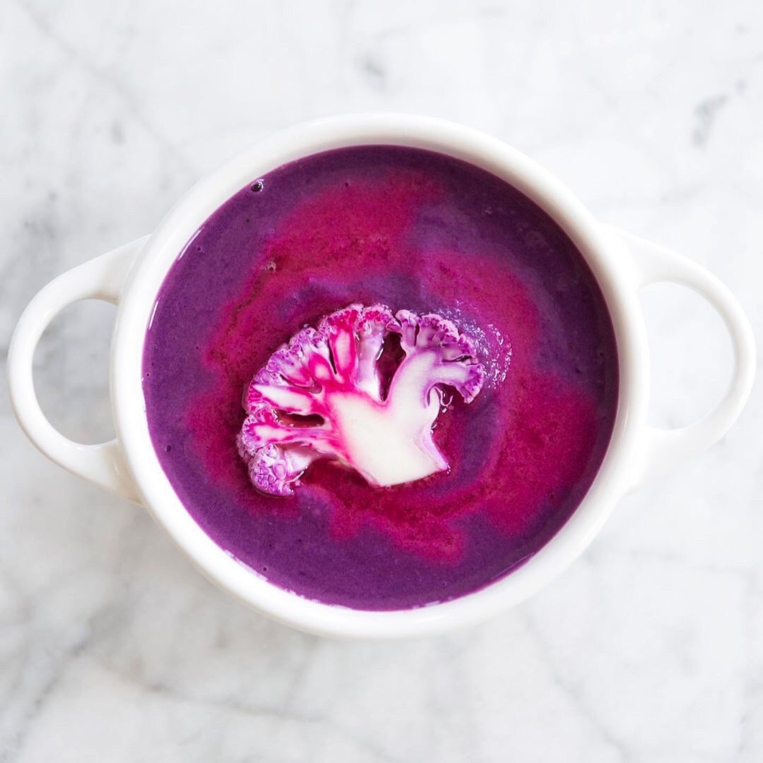 Neon Purple Antioxidant Vegetable Soup