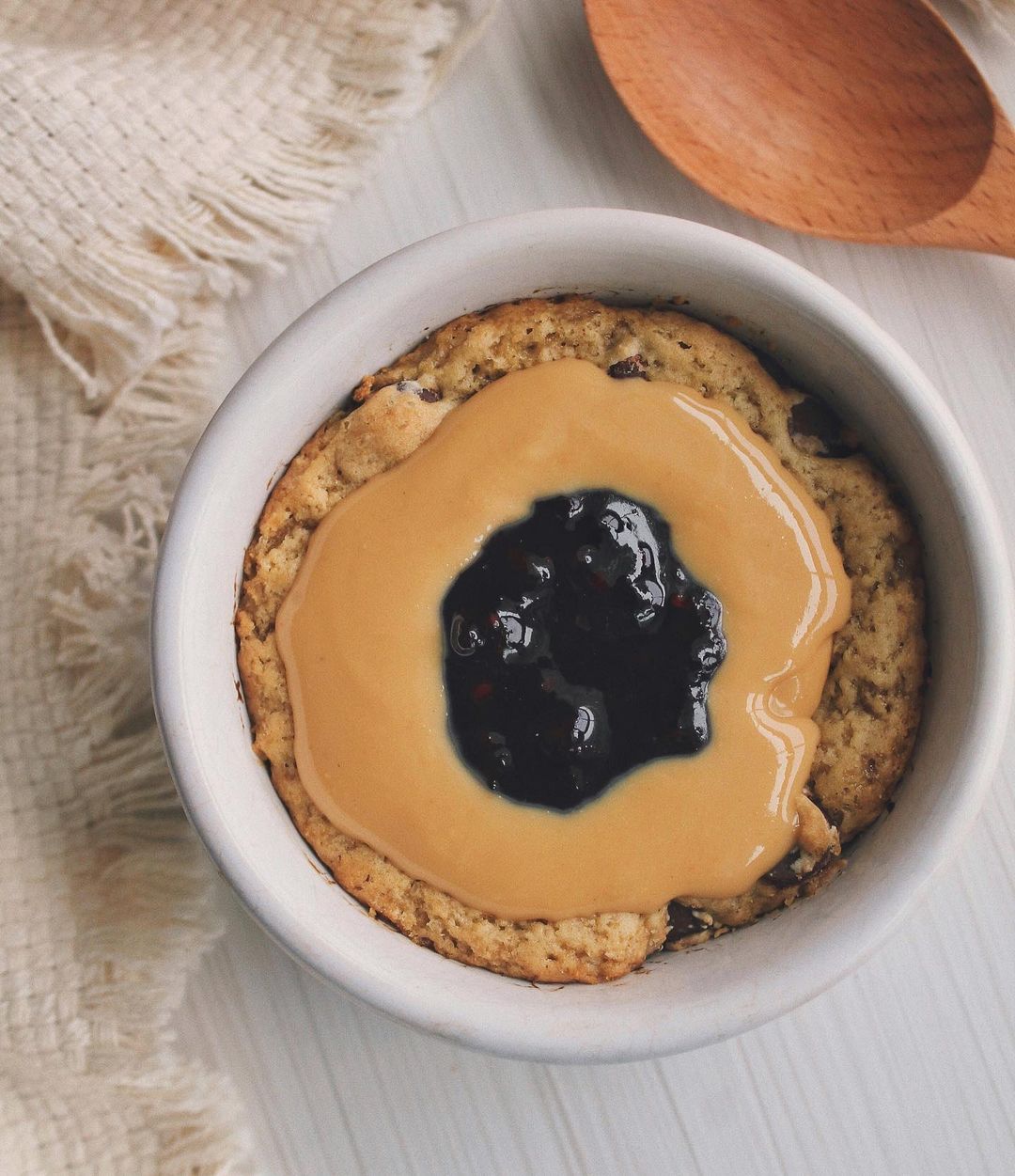 Peanut Butter and Jelly Mug Cake