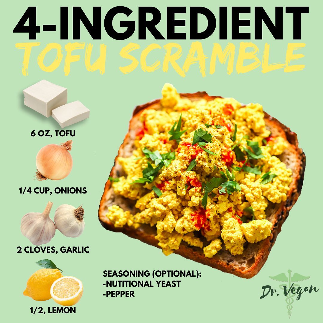 Tofu Scramble with Four Ingredients