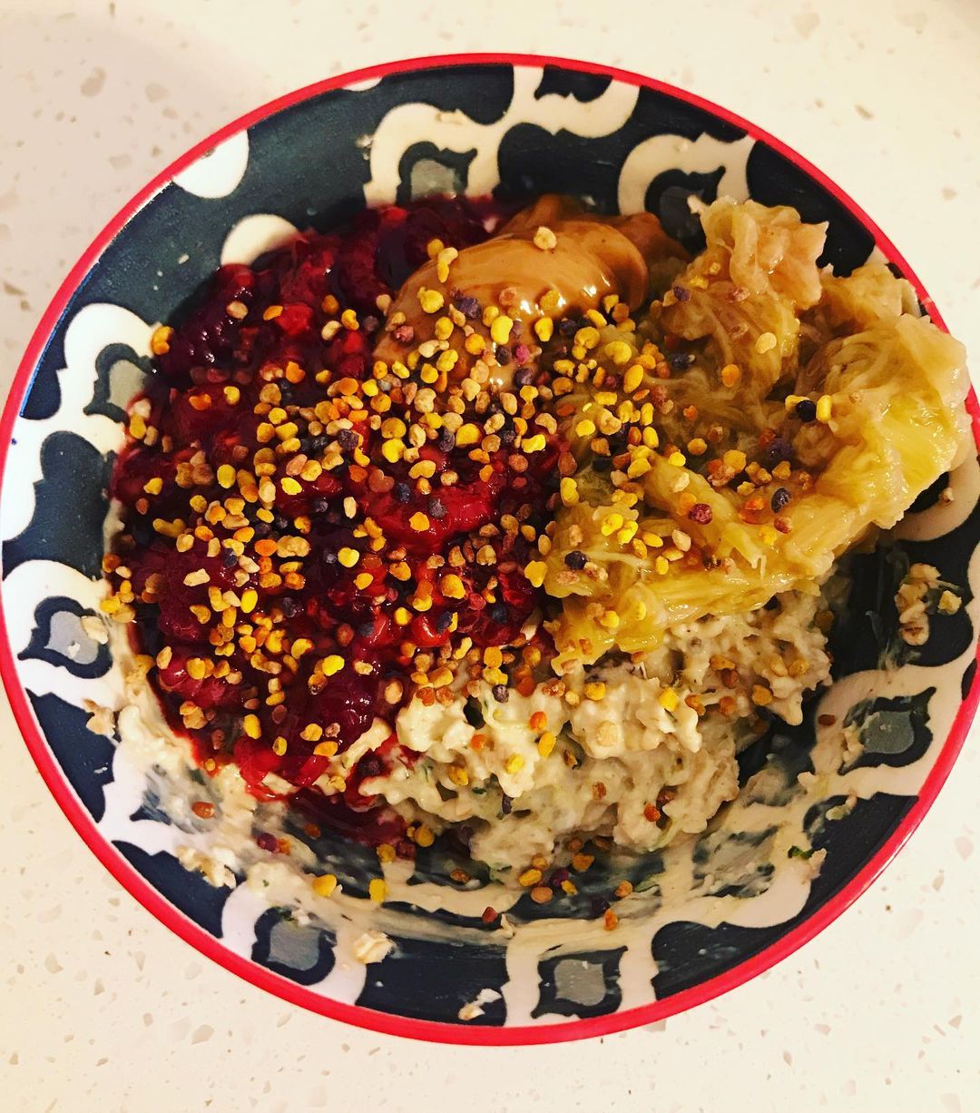 Overnight Cherry Bircher Breakfast