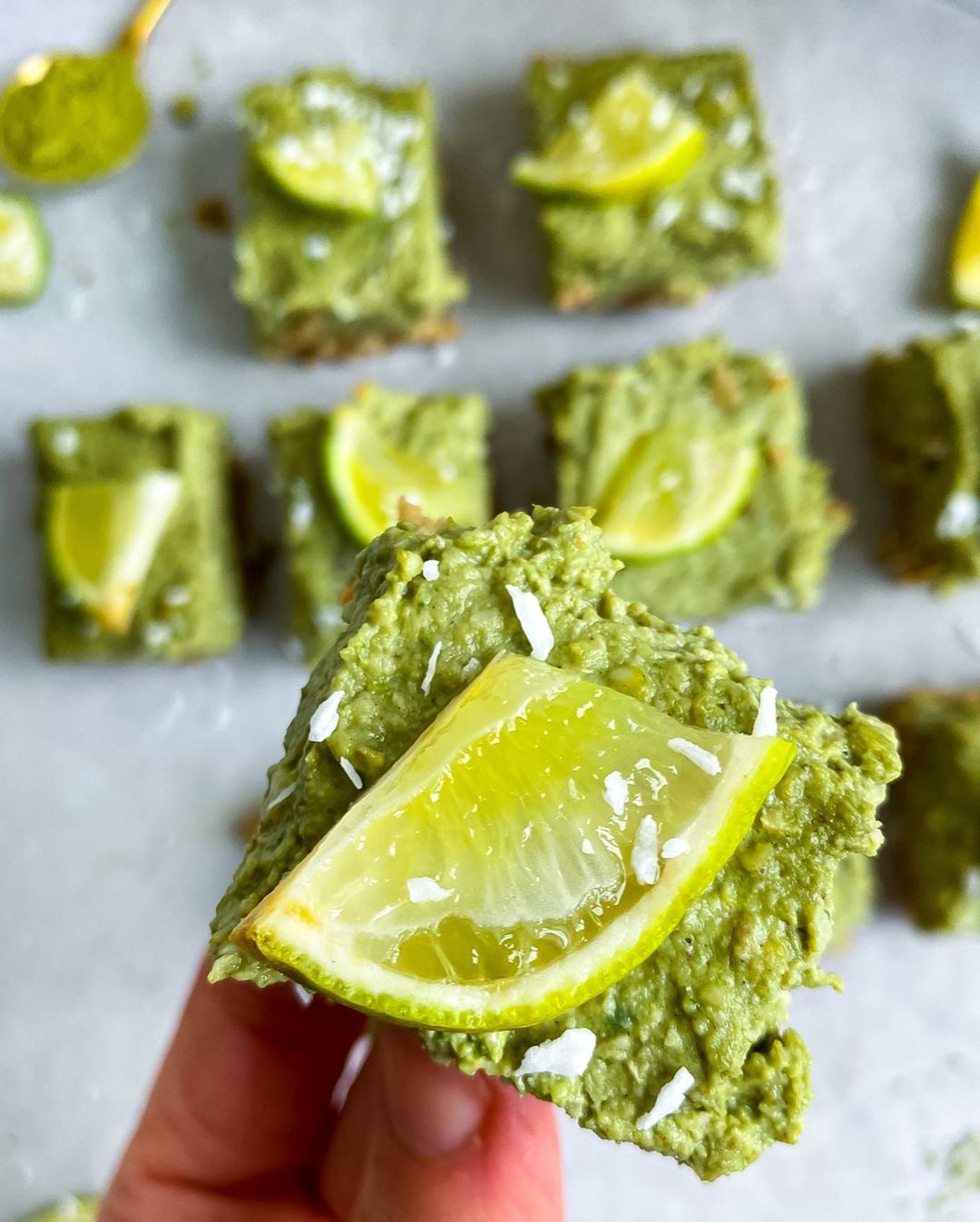 Matcha and Lime Vegan Cheesecake