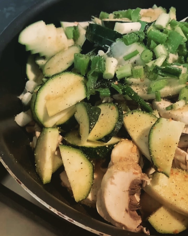 Mushroom Zucchini and Potato Pie