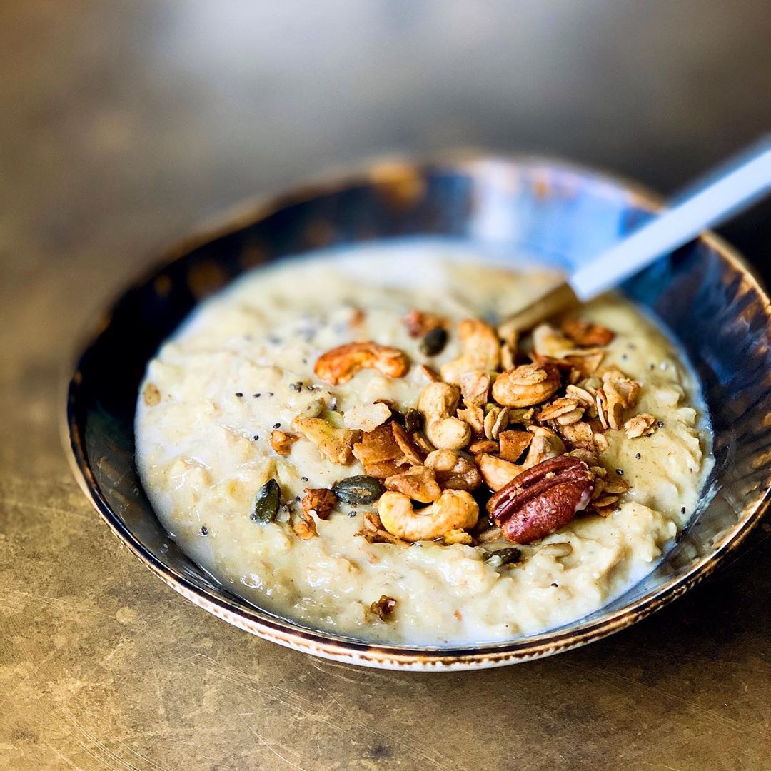 Turmeric and Tahini Coconut Oats