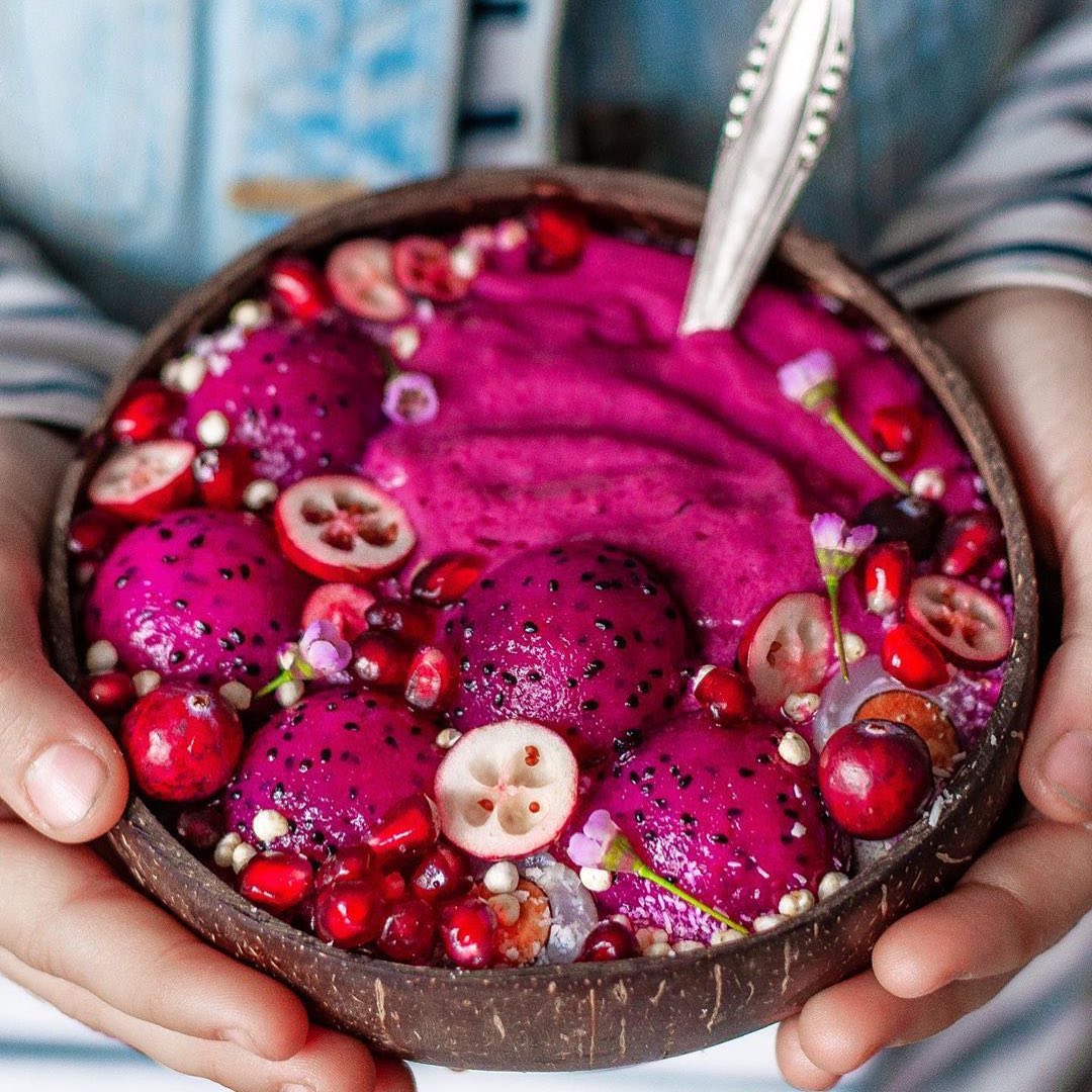 Pink Pitaya Banana Smoothie