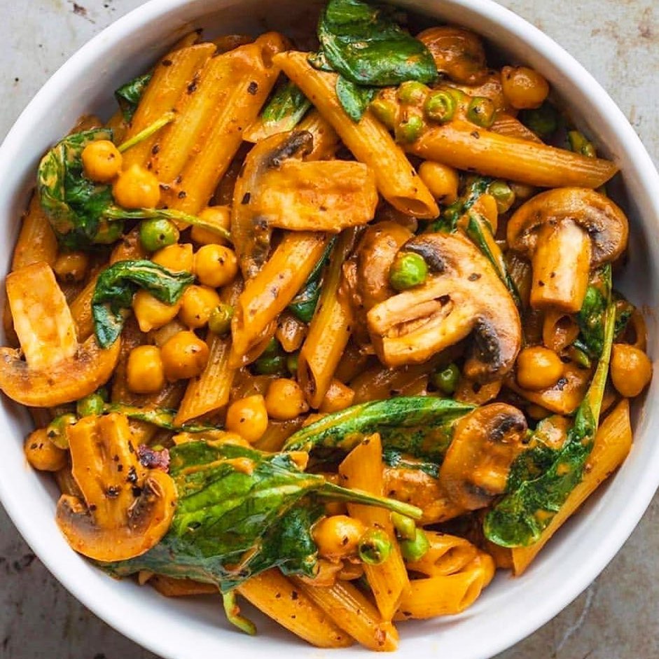 Creamy Pasta with Chickpeas