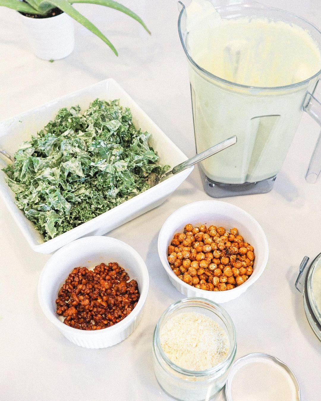 Vegan Loaded Caesar Salad