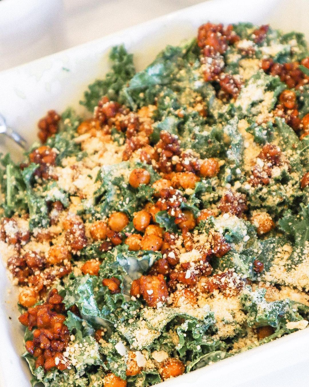 Vegan Loaded Caesar Salad