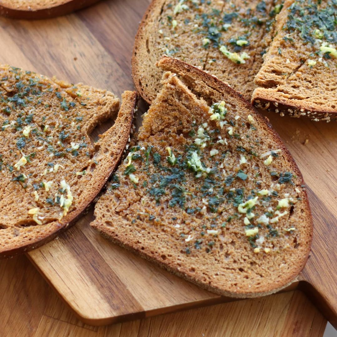 Simple Vegan Vegetable Casserole with Garlic Bread