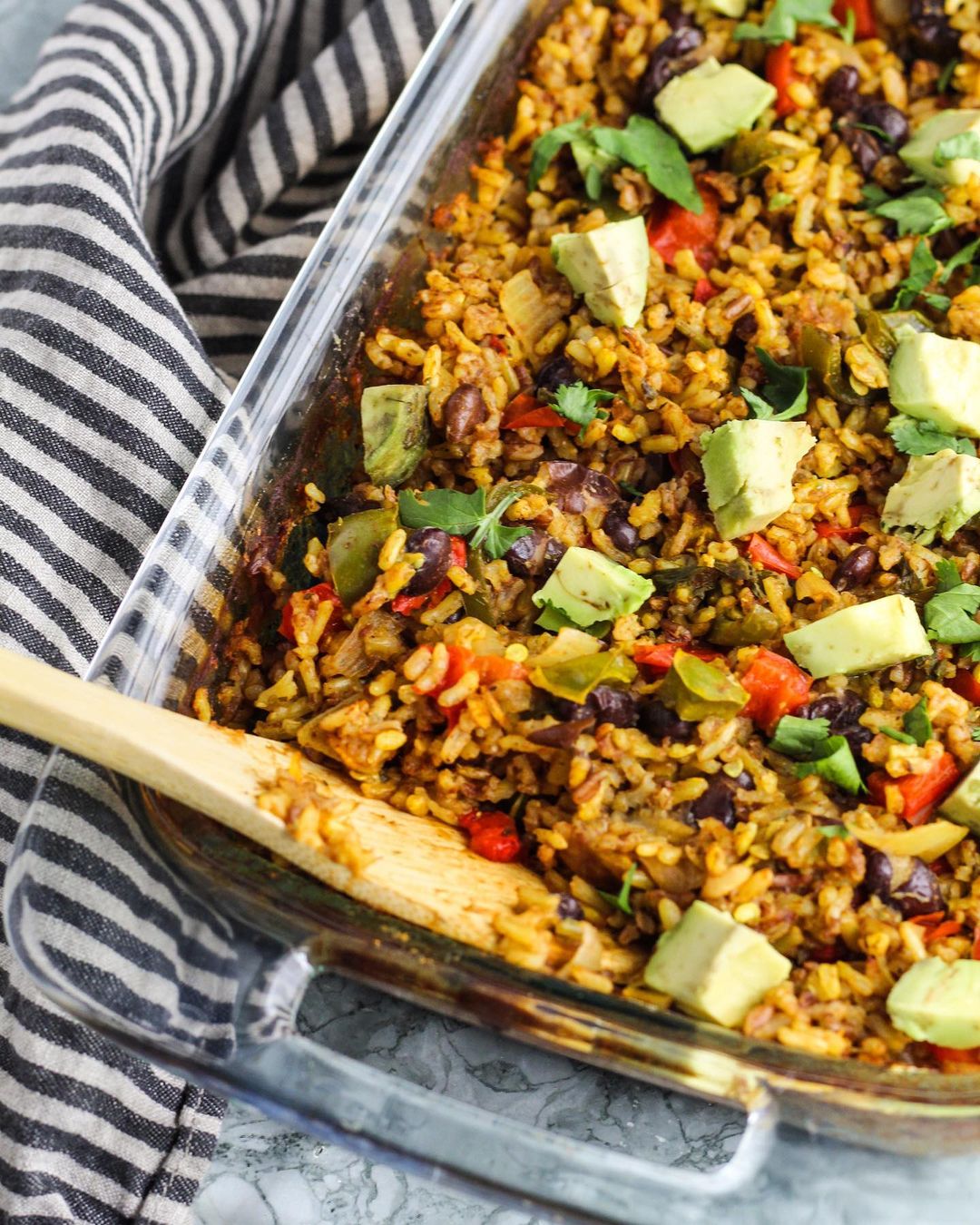 Baked Rice and Beans