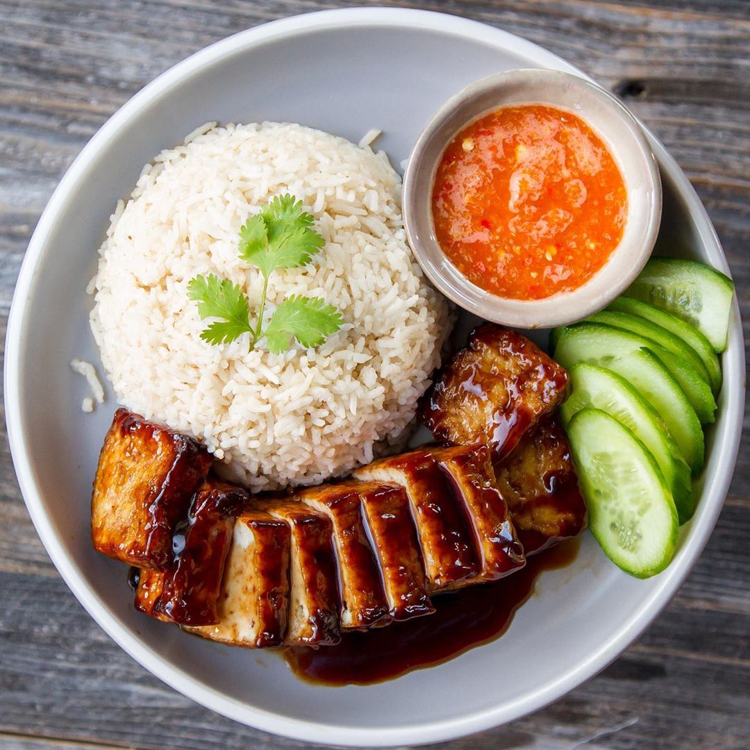 Tofu Char Siu Rice Bowl