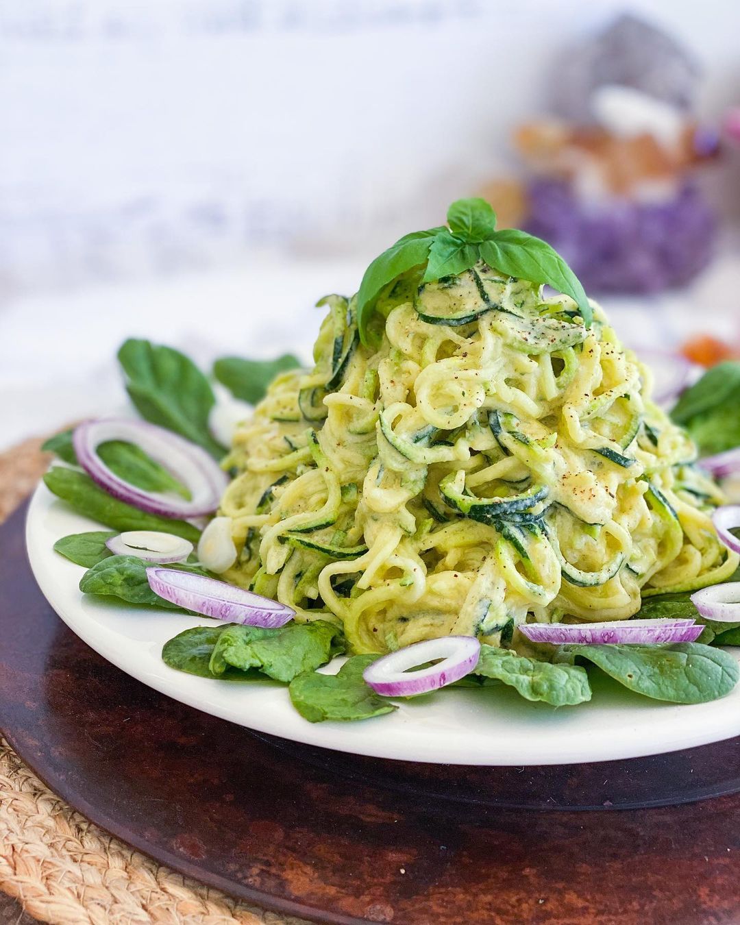 Zucchini Noodles with Cheesy Sauce