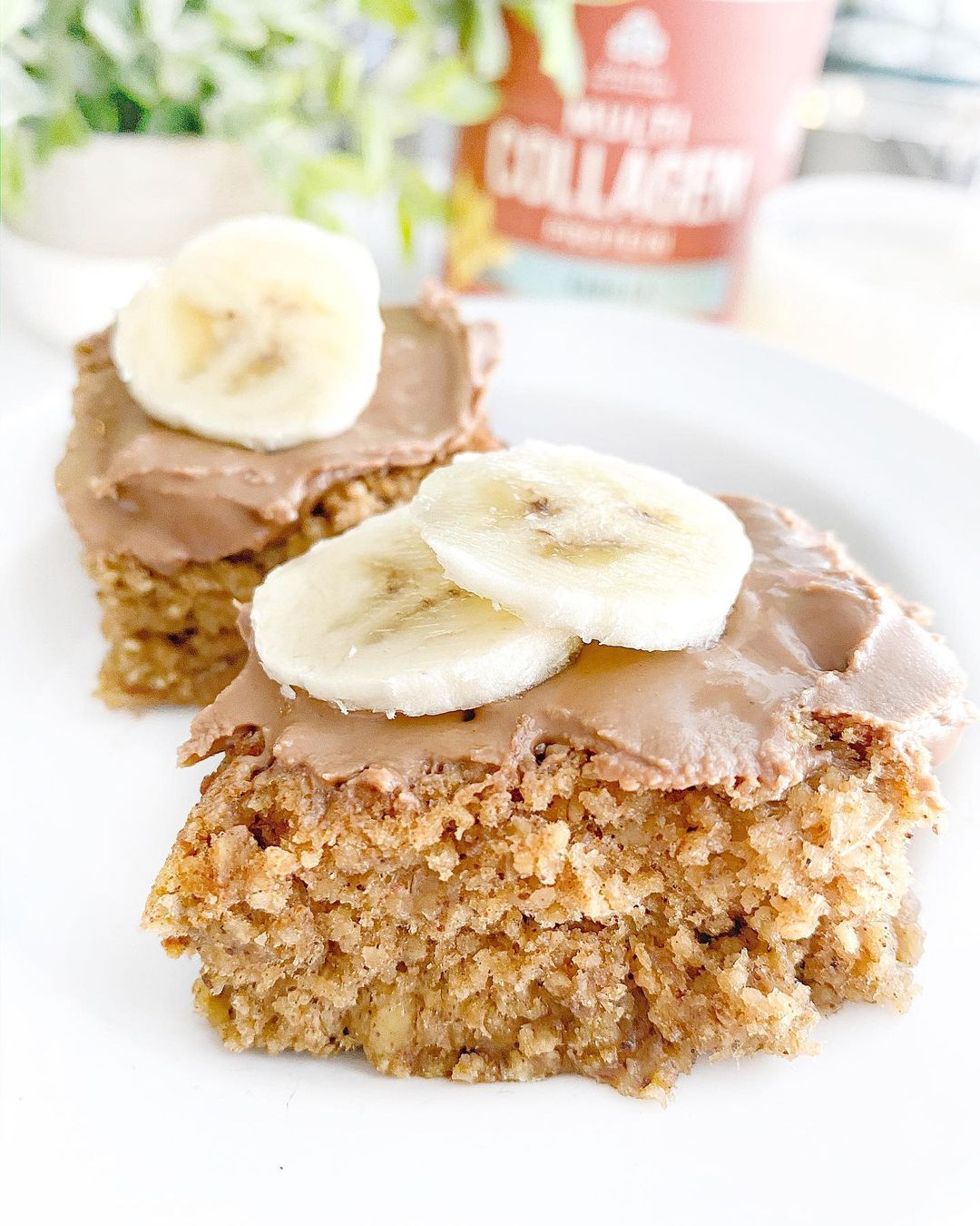 Collagen Banana Bread Bars
