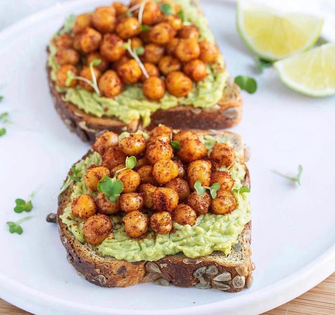 Chickpea Avocado Toast
