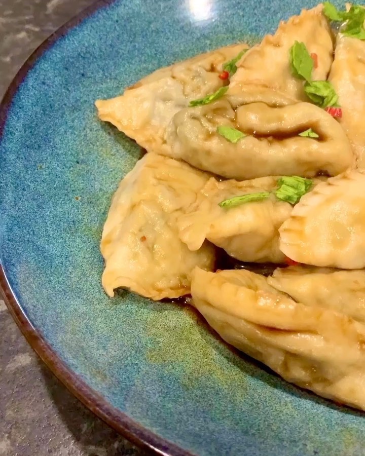 Homemade Vegetable Dumplings with Sweet Chilli Sauce