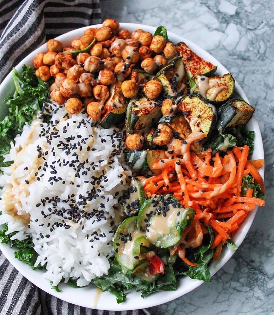 Adobo Chickpeas Bowl