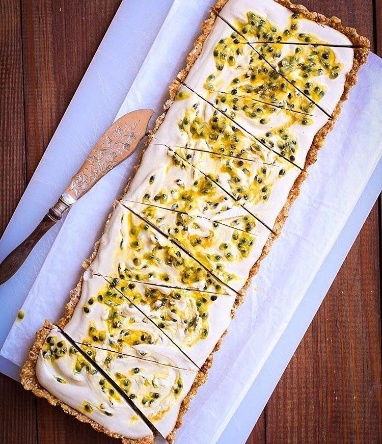 Vegan Passion Fruit Cheesecake