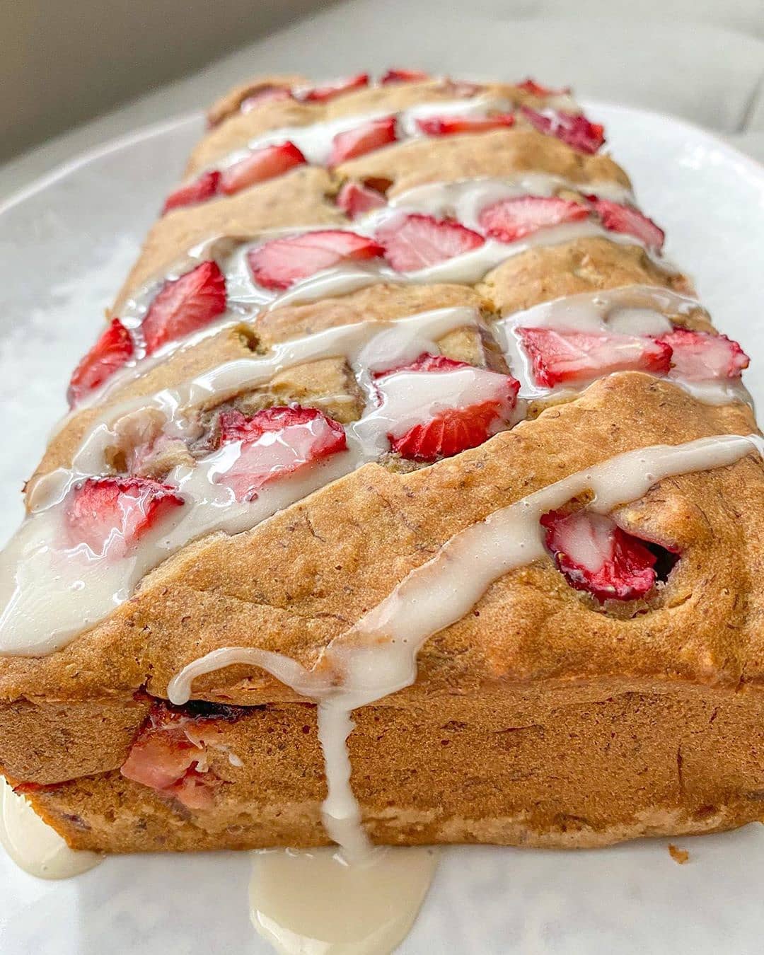 Super Moist Vegan Gluten-Free Strawberry Banana Bread