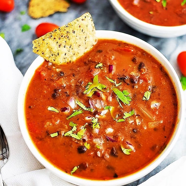 10 Minute Black Bean Soup