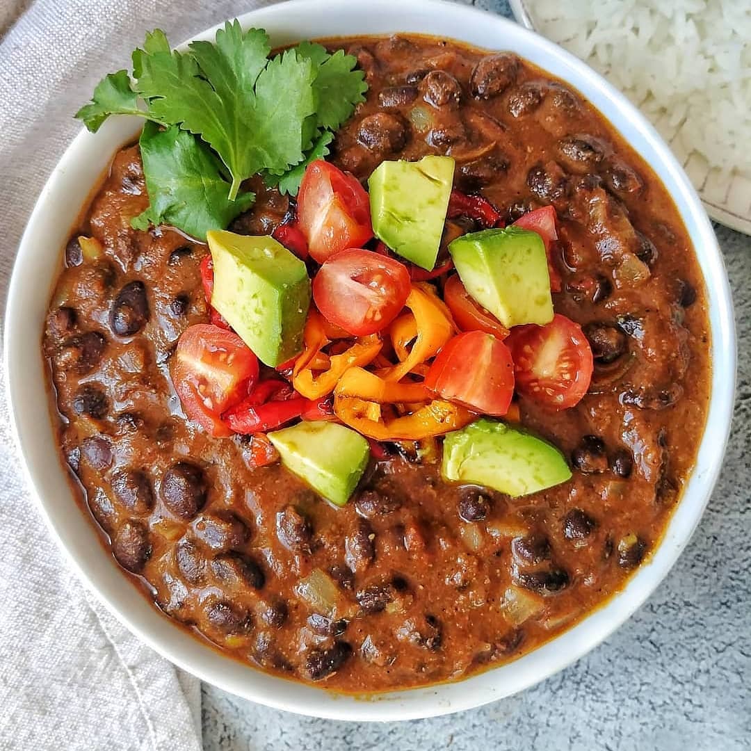 Cozy Black Beans and Onions