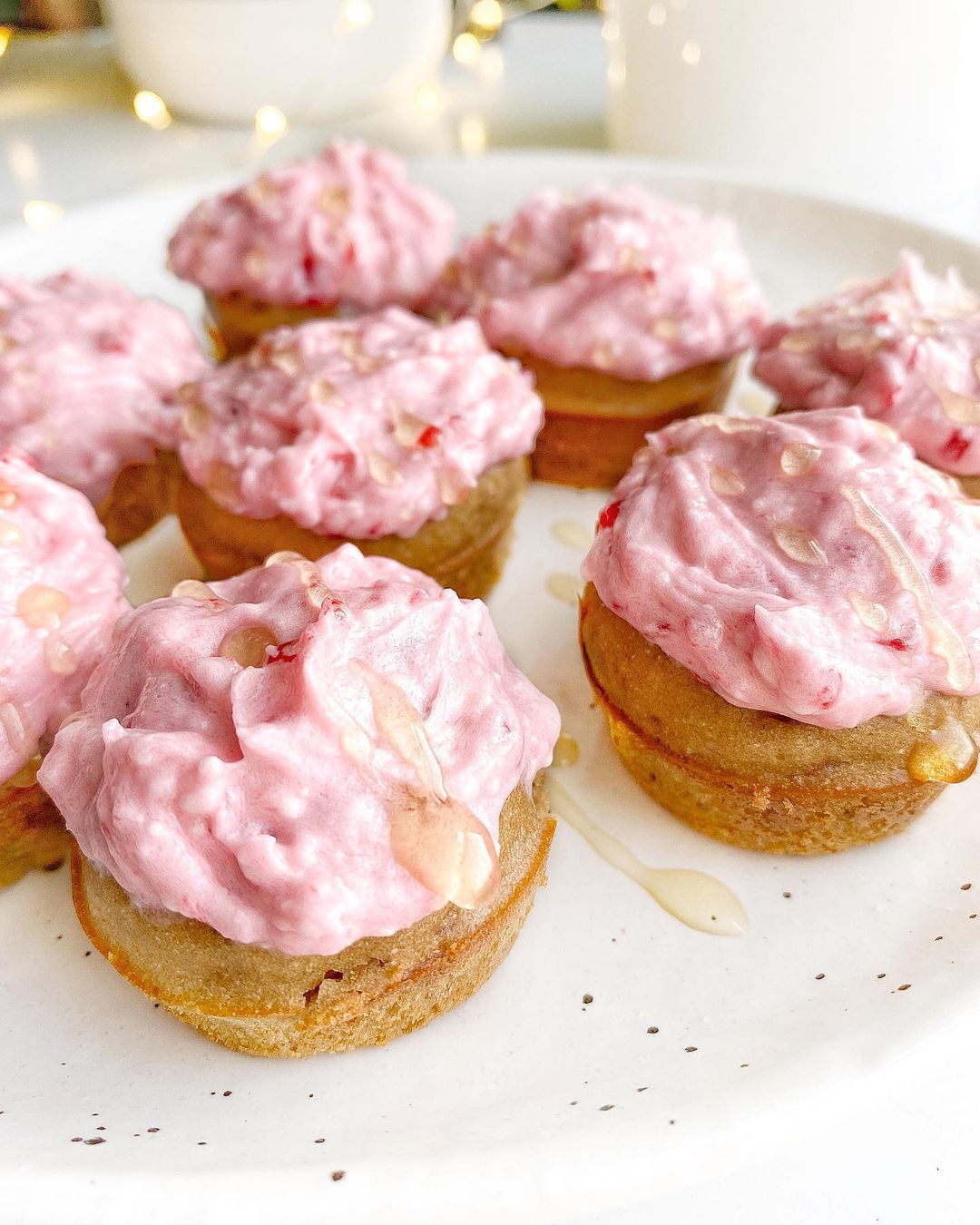 Raspberry Almond Butter Cupcakes