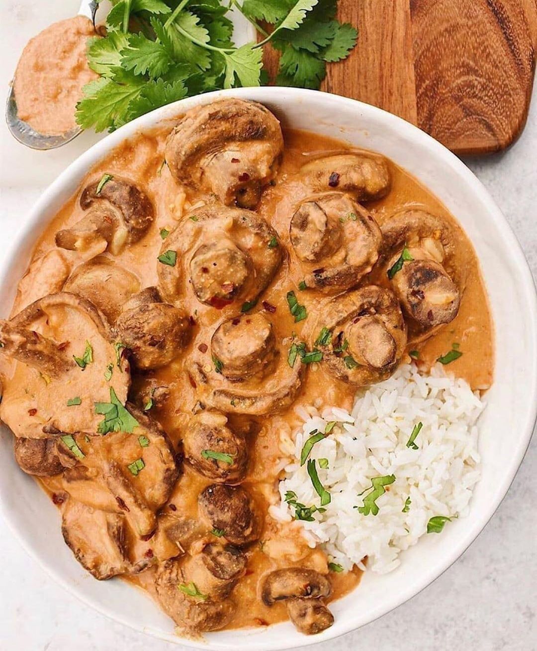 Sun-Dried Tomato Creamed Mushrooms