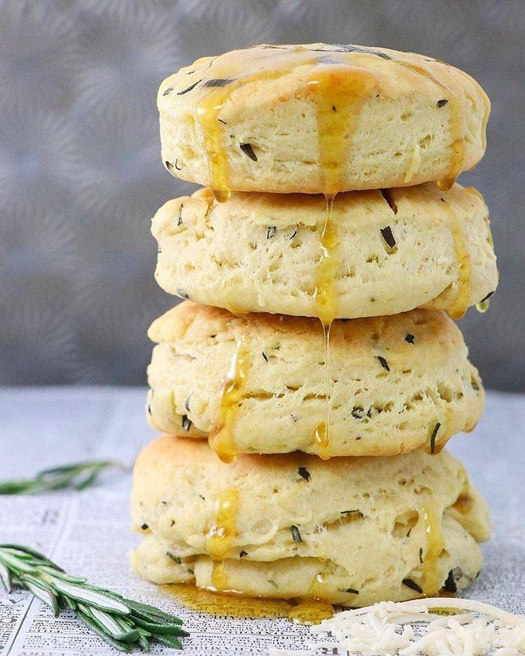 Vegan Rosemary Parmesan Biscuits