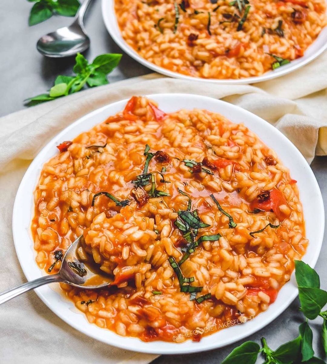 Tomato and Basil Risotto