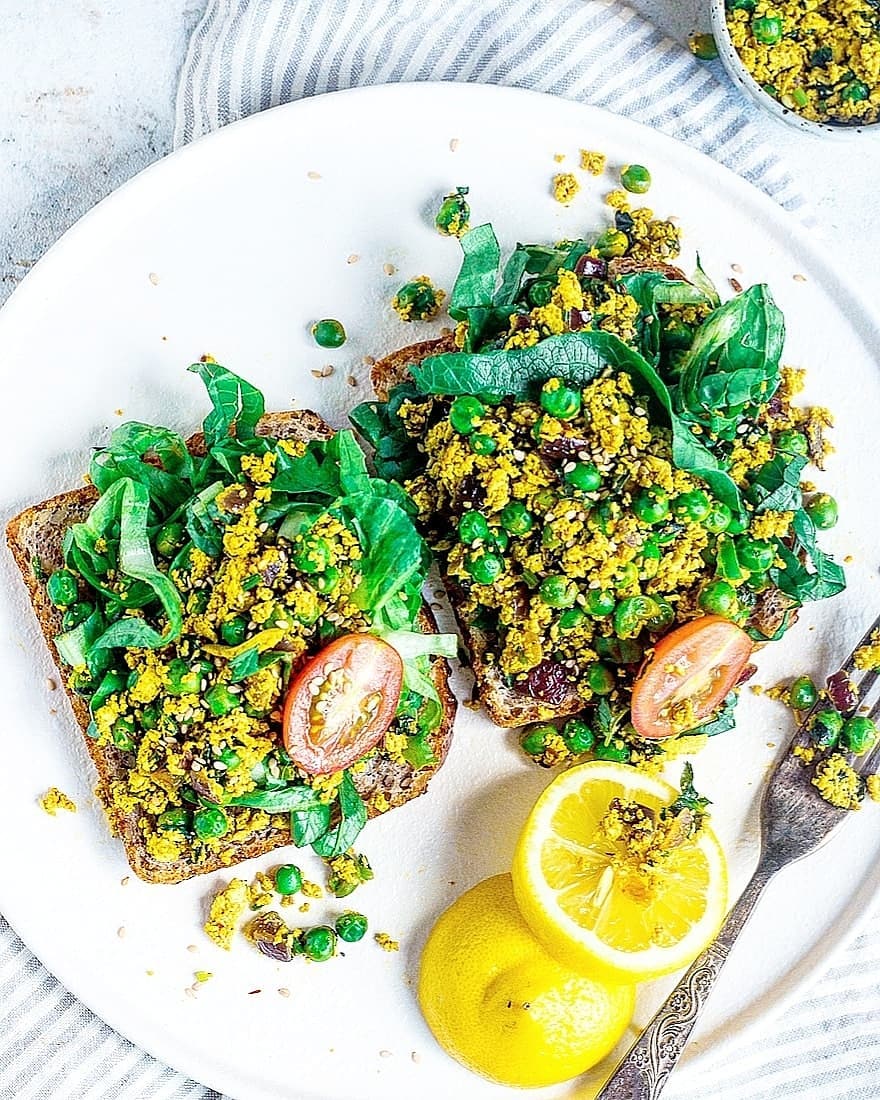 Mildly Spiced Indian Style Scrambled Tofu