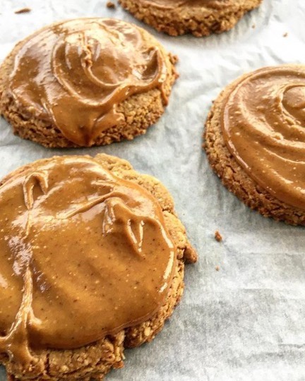Vegan Biscuits with Peanut Butter Frosting