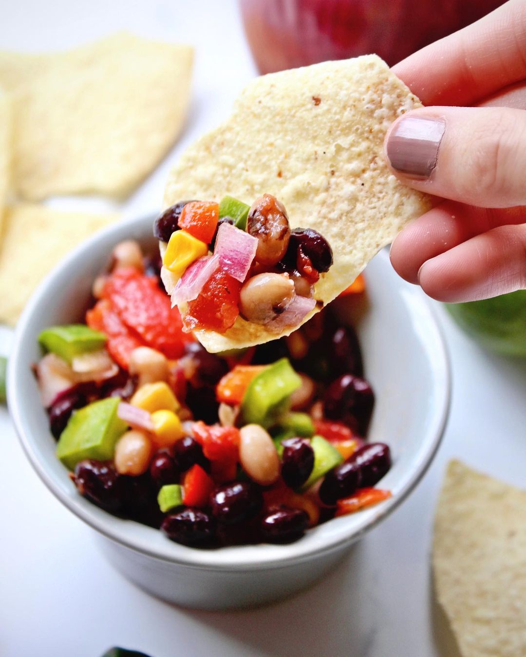 Fresh Black Eyed Pea Salsa with Lime Dressing