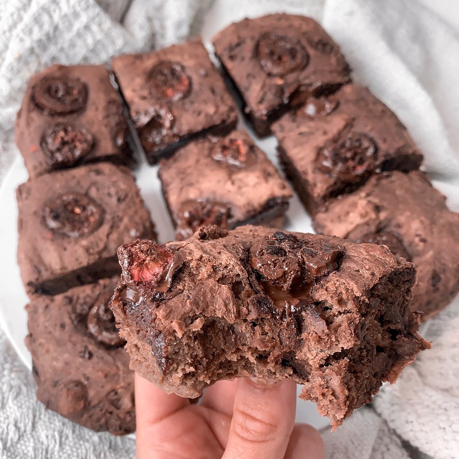 Chocolate Raspberry Tray Bake