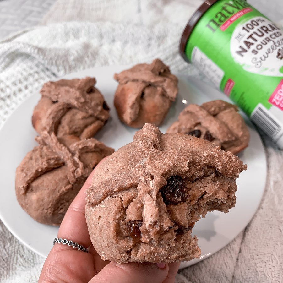 Protein Hot Cross Bun Scones