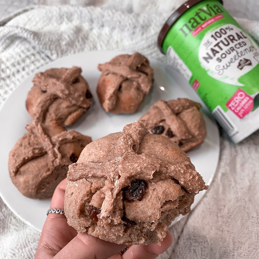 Protein Hot Cross Bun Scones