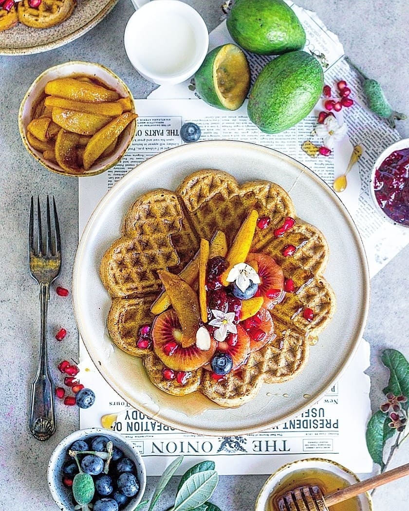 Go Fejioa waffels