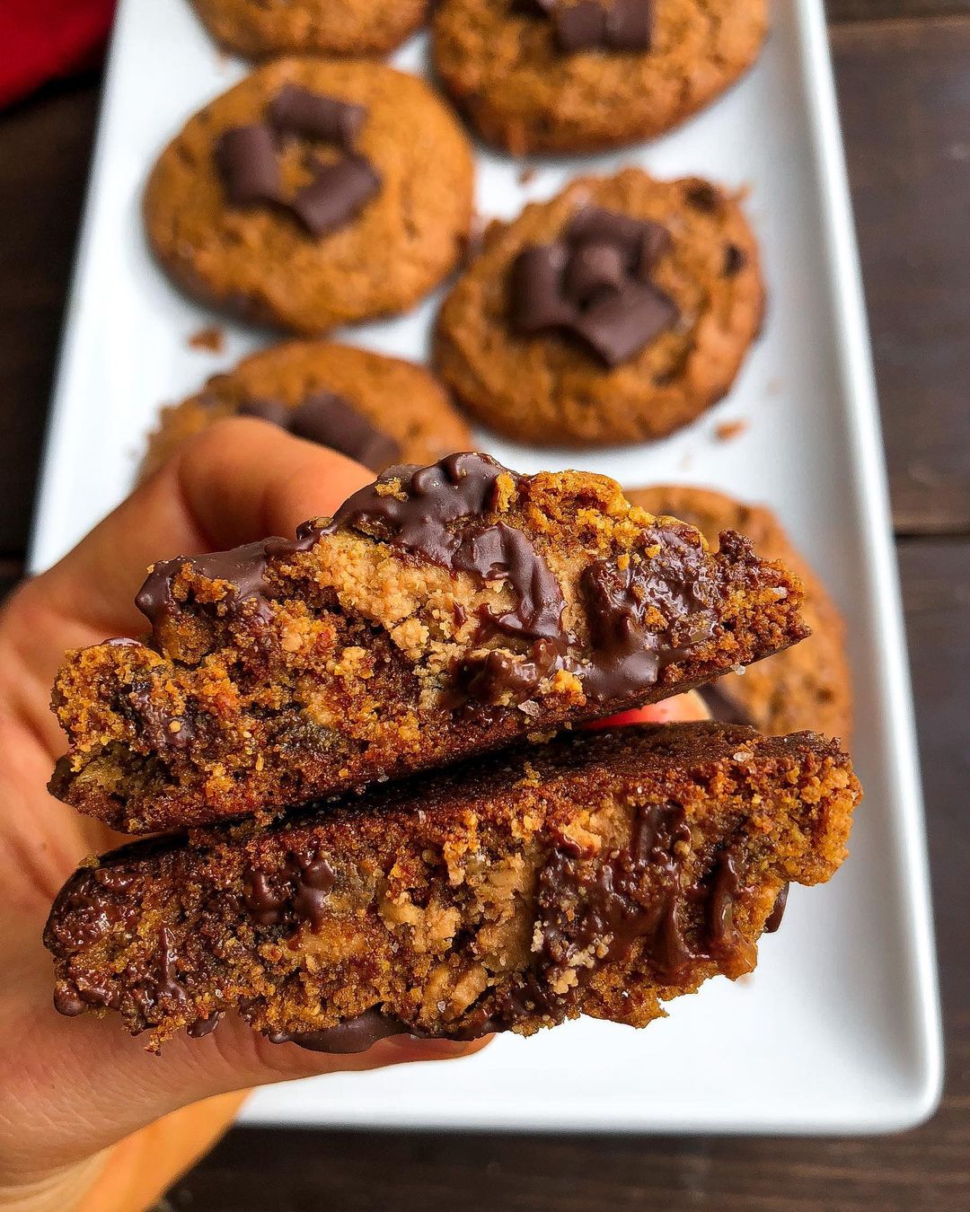 Turmeric Cashew Cookies with Chocolate