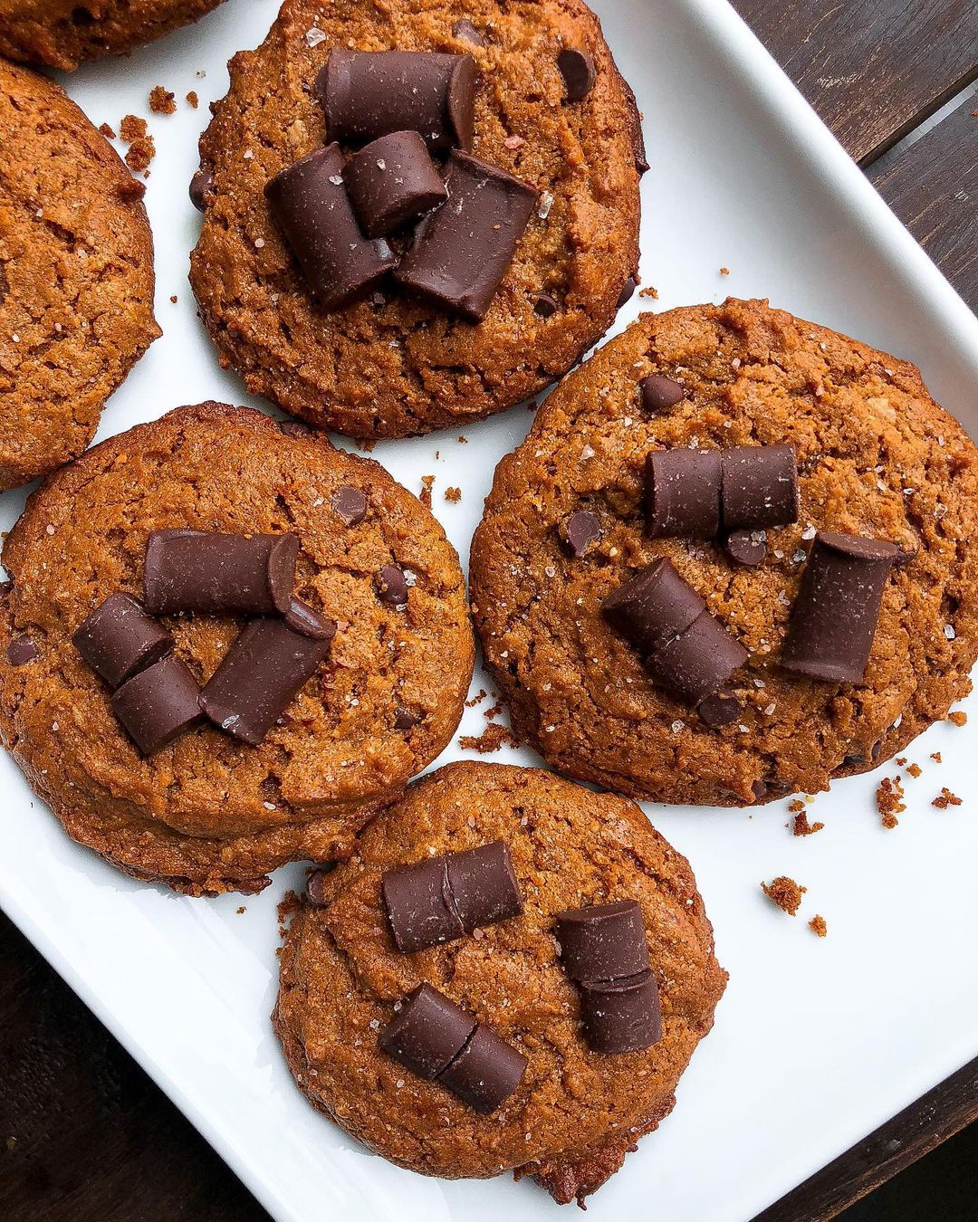 Turmeric Cashew Cookies with Chocolate