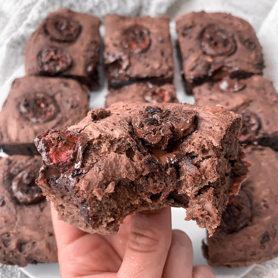 Chocolate Raspberry Tray Bake