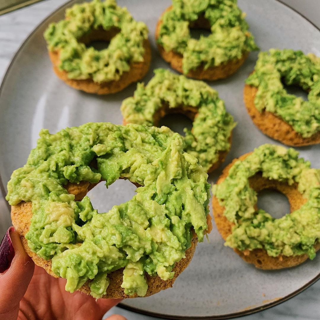 Veggie Packed Chickpea Bagels for Breakfast