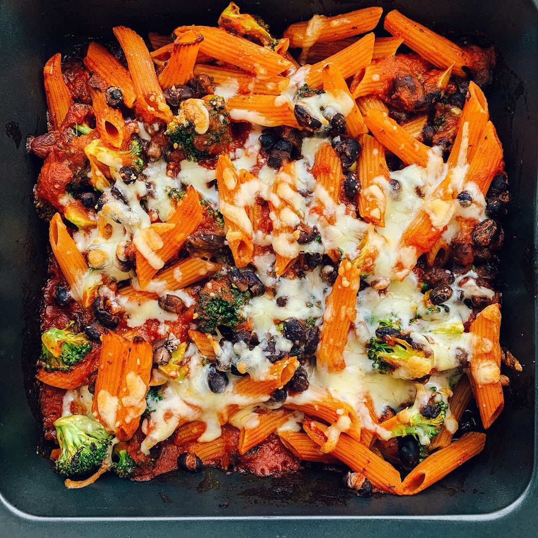 Black Bean and Tomato Pasta Bake