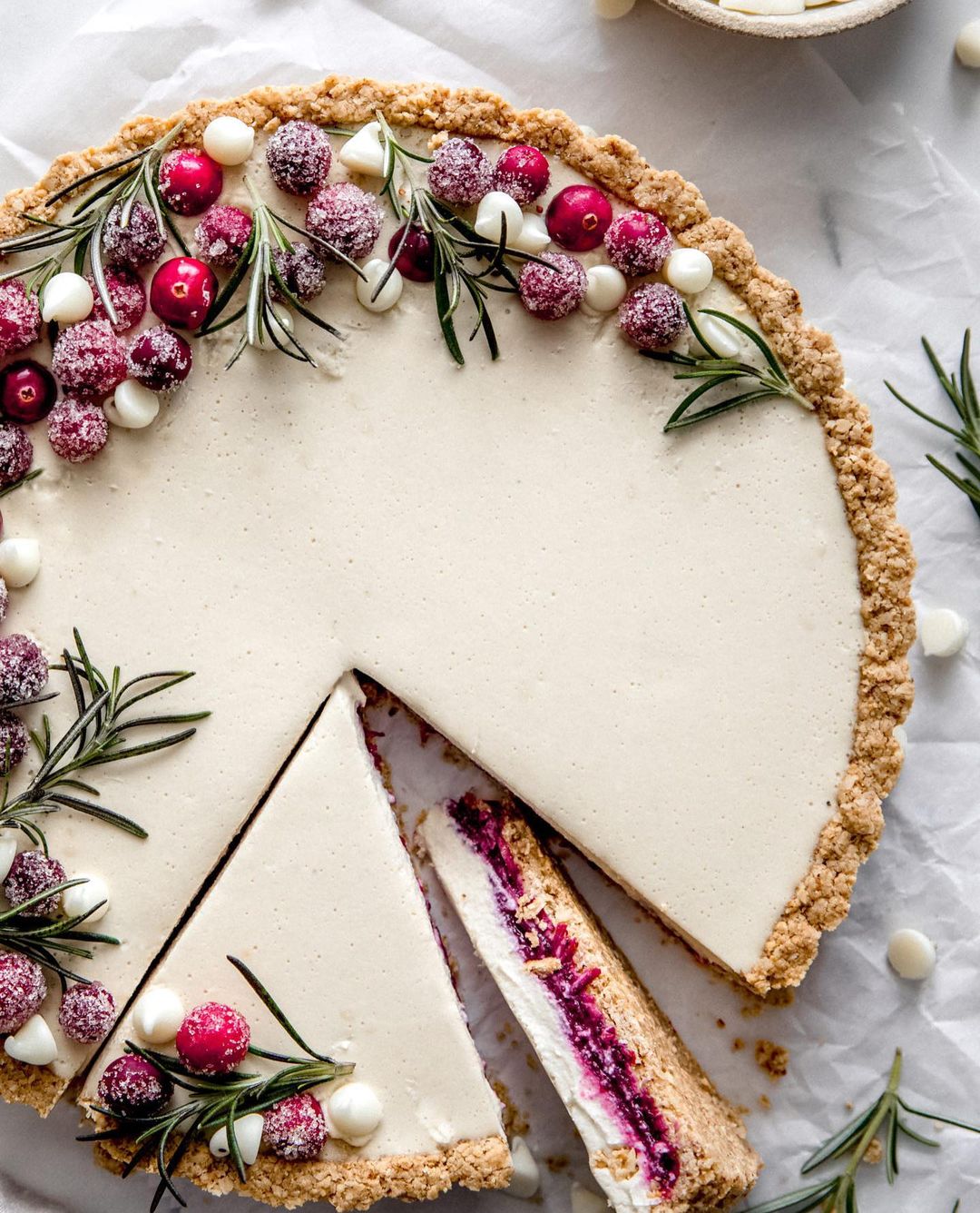 White Chocolate Cranberry Tart