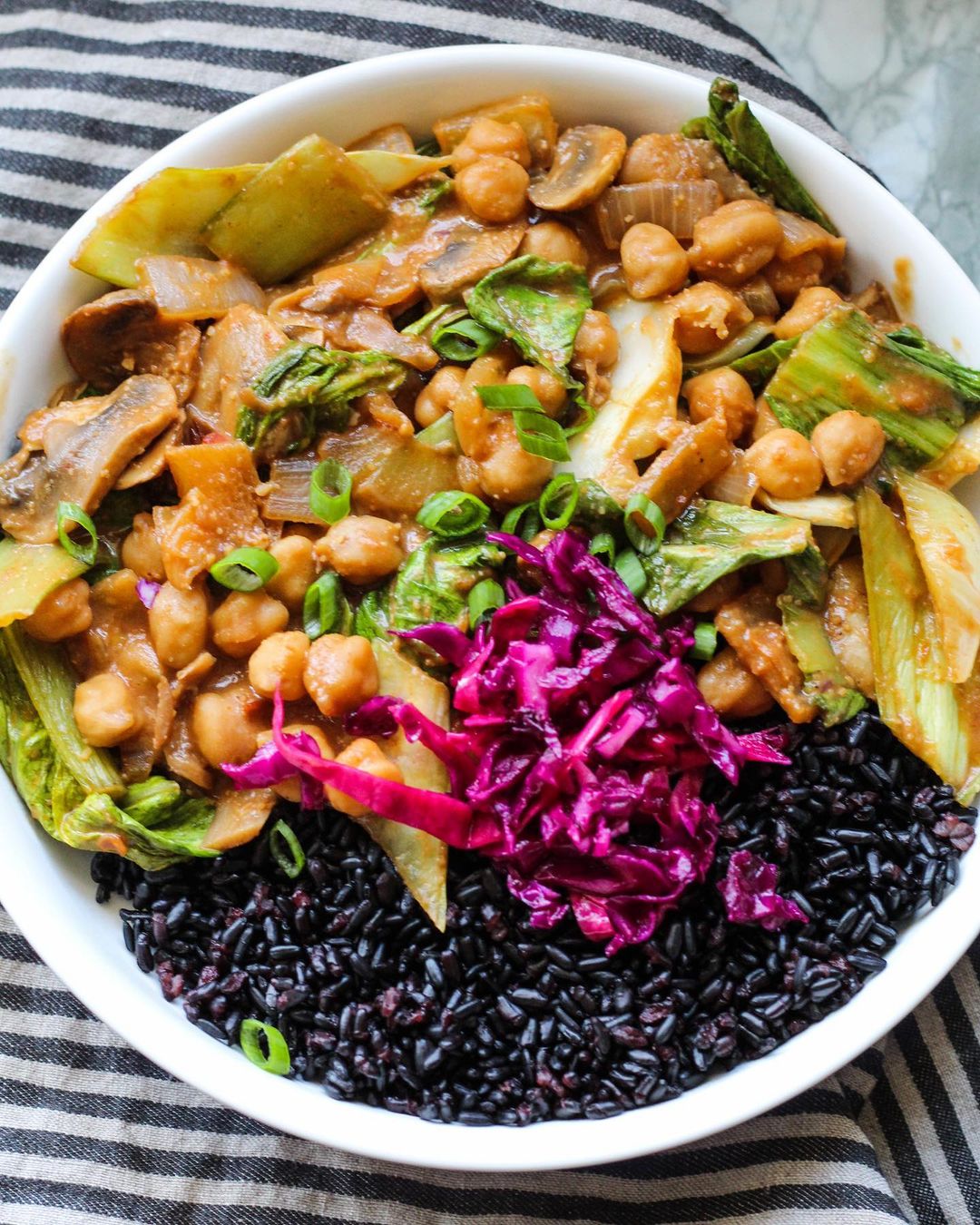 Spicy Almond Miso Chickpeas