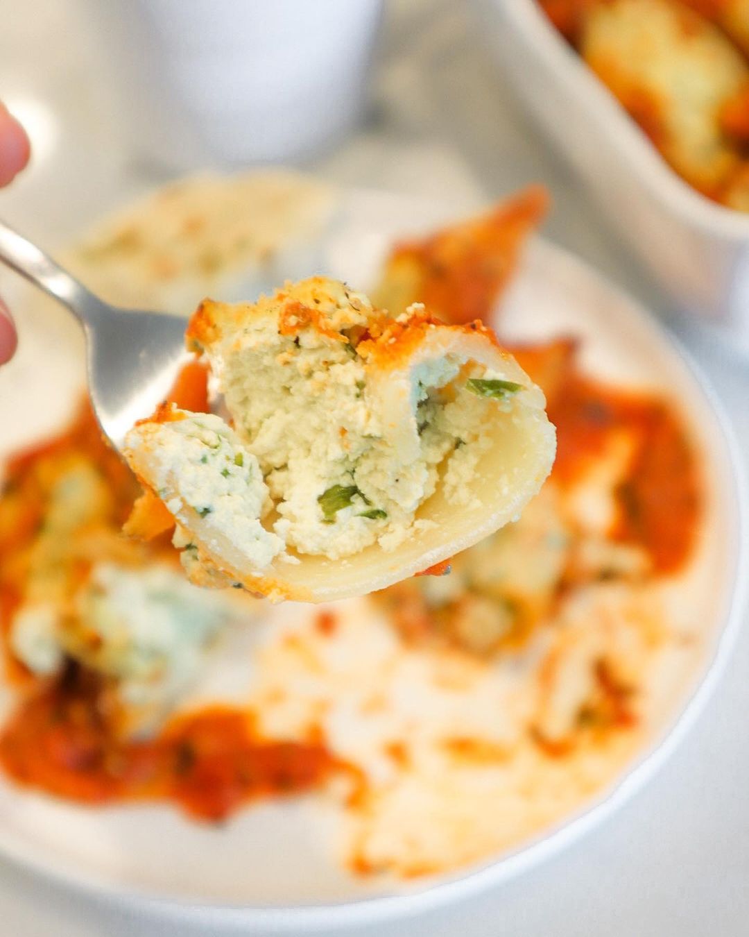 Vegan Ricotta Stuffed Pasta Shells