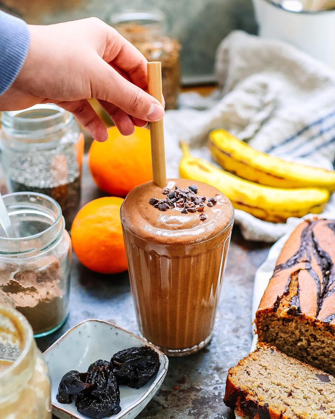Fiber Packed Chocolate Orange Smoothie