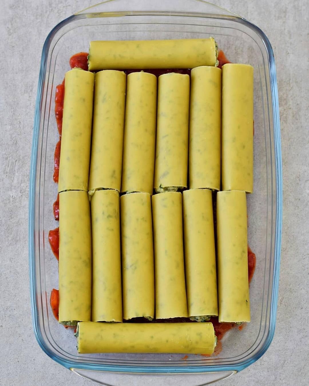 Vegan Spinach Ricotta Cannelloni