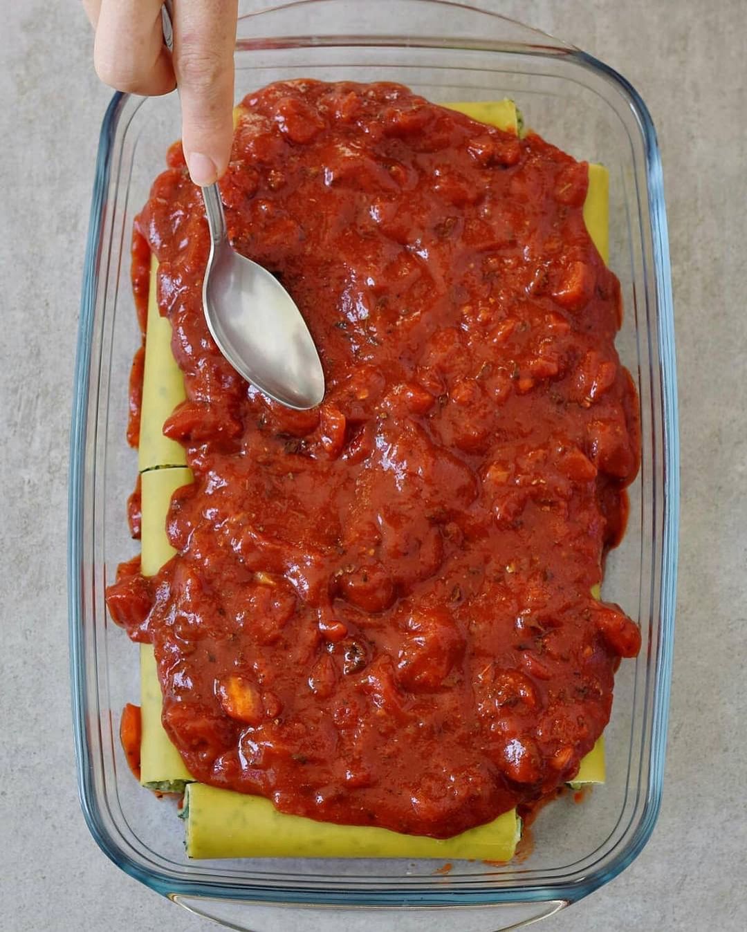 Vegan Spinach Ricotta Cannelloni