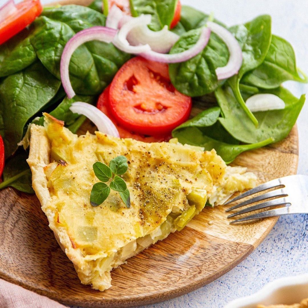 Vegan French Leek Quiche