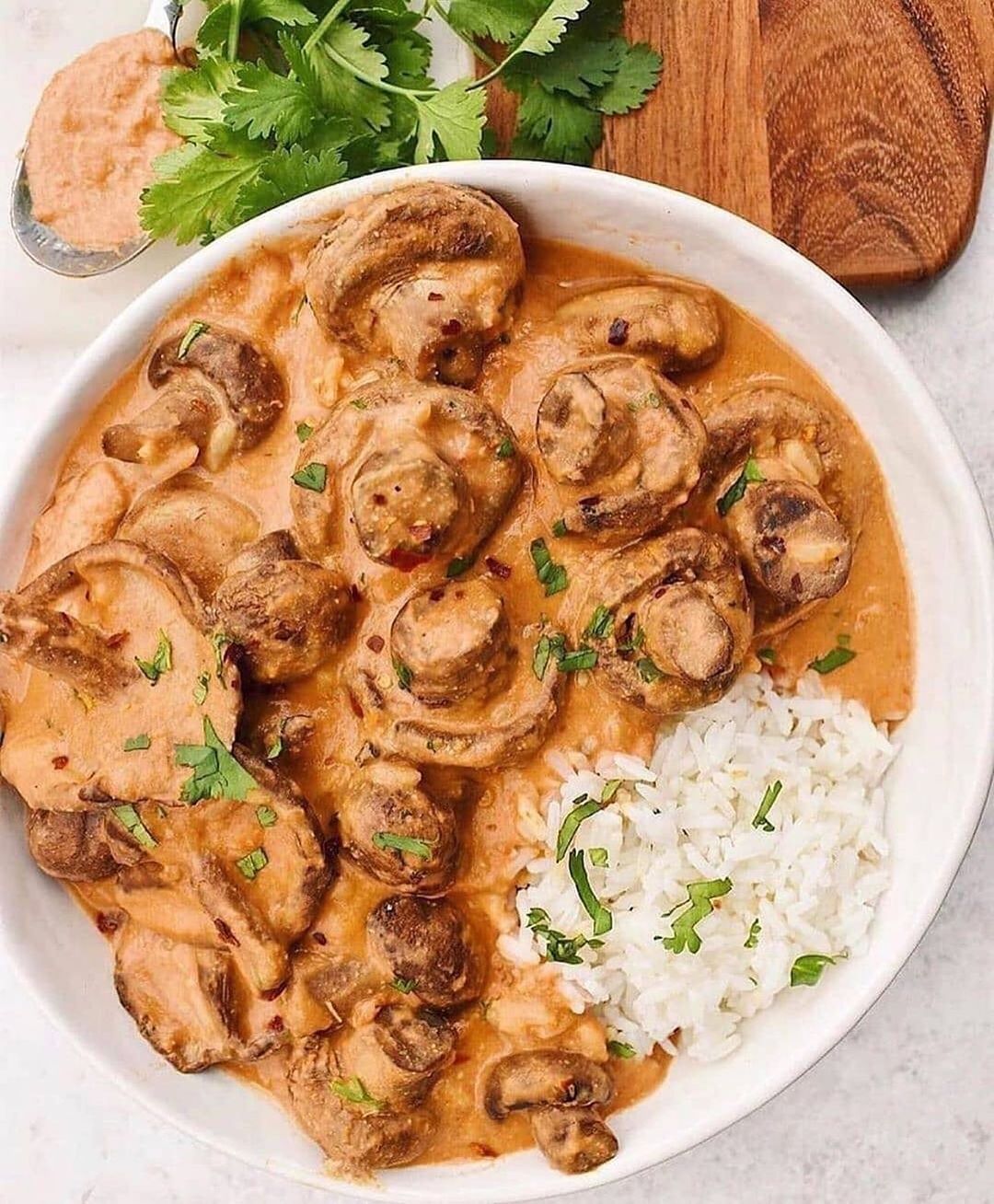 Sun-Dried Tomato Creamed Mushrooms
