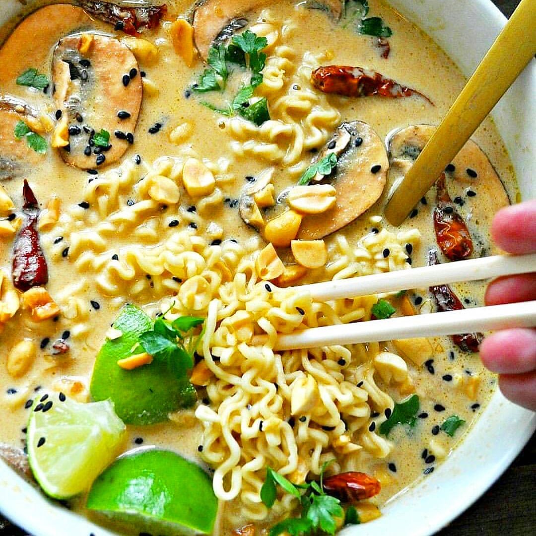 Vegan Spicy Thai Peanut Ramen