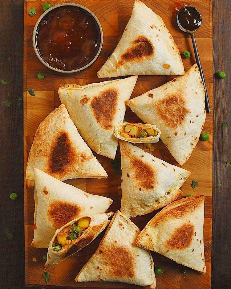 Wrap and Bake Vegan Samosas