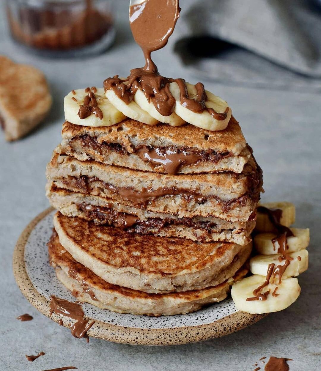Chocolate Stuffed Pancakes